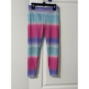 Eddie Bauer Girls Leggings | Mermaid Scale | Medium 10/12 Kids |